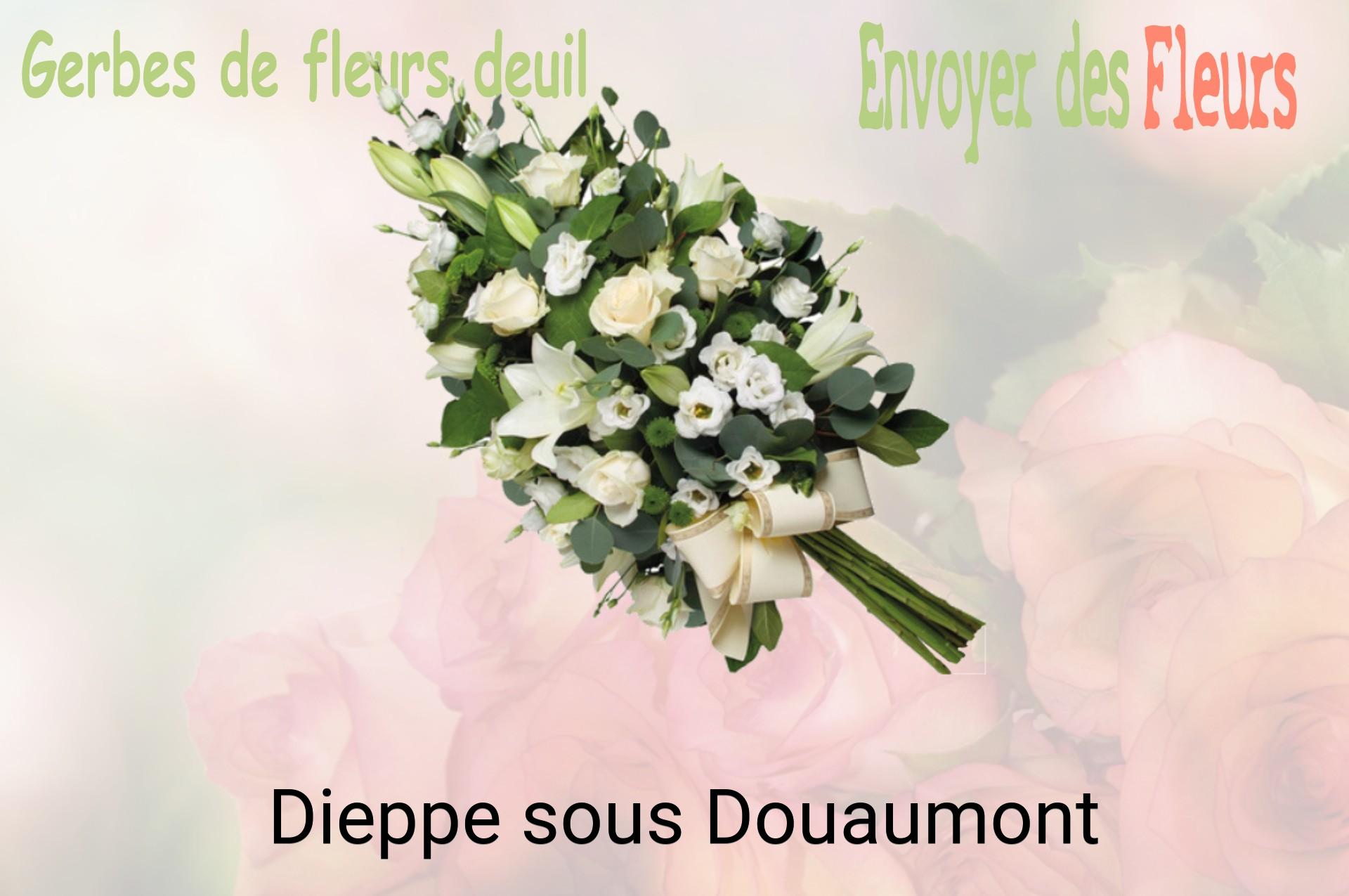 Gerbe de fleurs de deuil livrée à Dieppe-sous-Douaumont